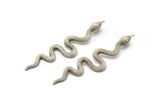 Gümüş Yılan Kolye, 1 Halka, Tılsımlar, Bulgularla Birlikte 2 Antik Gümüş Kaplama Pirinç Yılan Kolye (53x13x1,8 mm) N1600 H0044
