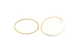 Gold Circle Earring, 4 Gold Plated Brass Circle Stud Earrings (45x1x1mm) Bs 1084 A1779
