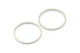 20mm Silver Rings - 48 Silver Brass Circle Connectors (20x0.8mm) D0389