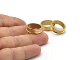 Brass Channel Ring - Raw Brass Channel Ring Settings (16mm) N0476
