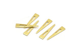 Brass Triangle Blank, 50 Raw Brass Tiny Triangle Blanks, Findings (20x4x0.80mm) M02471