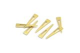 Brass Triangle Blank, 50 Raw Brass Tiny Triangle Blanks, Findings (20x4x0.80mm) M02471