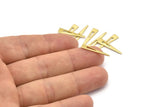Brass Triangle Blank, 50 Textured Raw Brass Tiny Triangle Blanks, Findings (20x4x0.80mm) M02470
