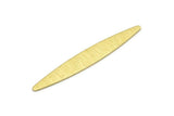Brass Oval Blank, 12 Textured Raw Brass Marquise Stamping Blanks (50x7x0.80mm) M02519