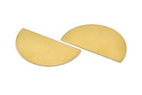 Raw Brass Blank, Raw Brass Semi Circle Blanks (38x21x0.80) N0457