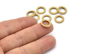 12mm Circle Connectors - Raw Brass Circle Connectors (12x2mm) N0441