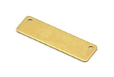 Brass Connector Tag, 10 Raw Brass Stamping Blanks (10x35x0.80) B0193