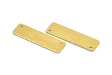 Brass Connector Tag, 10 Raw Brass Stamping Blanks (10x35x0.80) B0193