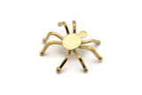 Spider Prong Setting, 1 Raw Brass Spider Setting Base (33x32mm) N0067