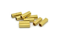 50 Raw Brass Square Tubes  (5x16mm) Bs1601