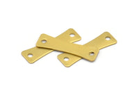 30 Raw Brass Stamping Blank Connectors (23x7x0.60mm)  A0788