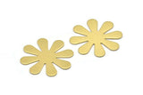 Raw Brass Flower Stamping Blanks (28x0.80mm) D0408--N0680