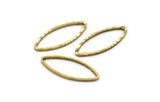 Pirinç Markiz Yüzük, %100 Ham Pirinç Oval Yüzlü Yüzük, Bağlantı Elemanı, Tılsımlar (20x8x1mm) N0533