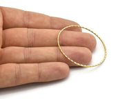 45mm Brass Circle, 10 Raw Brass Circles (45mm) Brs 2081 A0592