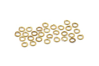 4mm Jump Rings - 1000 Raw Brass Jump Rings (4x0.60mm) A0881