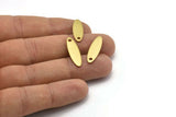 Raw Brass Petal, 30 Raw Brass Marquise Blanks (24x7x0.80mm) Y132