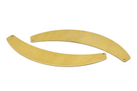 Brass Choker - 2 Raw Brass Chokers With 2 Holes (87x16X0.80mm) B0001