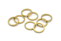 12mm Circle Connectors - Raw Brass Circle Connectors (12x1.2mm) N0442