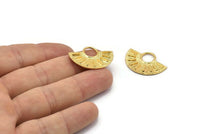 Yarım Daire Kolye, 2 Altın Kaplama Pirinç Yarım Daire Kolye (28x19mm) A0741 Q0495