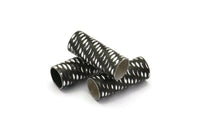 Aluminium Tube Bead,  24 Aluminium Tubes (19x7.5mm)  Al 485 --R076