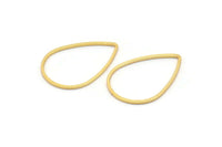 Altın Damla Konnektörü, 12 Altın Kaplama Pirinç Damla Konnektörü (25x17mm) Bs 1126 Q0434