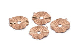 Rose Gold Sun Charm, 8 Rose Gold Plated Brass Sun Charms With 1 Loop, Findings, Earrings (19x18mm) D1198 Q0932