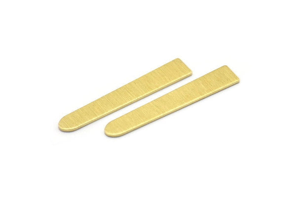 Brass Necklace Bar, 12 Textured Raw Brass Rectangle Blanks, Stamping Blanks (35x6x0.80mm) M02391