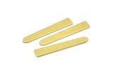 Brass Necklace Bar, 12 Textured Raw Brass Rectangle Blanks, Stamping Blanks (35x6x0.80mm) M02391