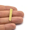 Brass Necklace Bar, 12 Textured Raw Brass Rectangle Blanks, Stamping Blanks (35x6x0.80mm) M02391