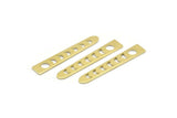 Brass Moon Blank, 24 Raw Brass Moon Phases Stamping Blanks (35x6x5x0.80mm) M02341