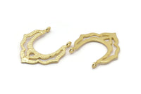 Altın Kolye Bulgusu, 2 Halka, Tılsımlar, Küpeler, Bulgularla Birlikte 2 Altın Kaplama Pirinç Kolye Bulgusu (29x27x1mm) BS 1982 Q0452