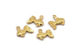 Altın Balık Tılsımı, 6 Altın Kaplama Pirinç Balık Kolye, Mücevher Malzemeleri, Bulgular (12x10mm) N0365
