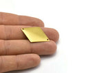 Brass Cambered Rhombus, 40 Raw Brass Diamond Charms, Pendant, Findings With 2 Holes (33x25mm) D0207--y024