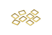 Dikdörtgen Pirinç Bağlantı Parçası, 100 Ham Pirinç Dikdörtgen Bağlantı Parçası (10,80x9 mm) Brs 30-43 L027