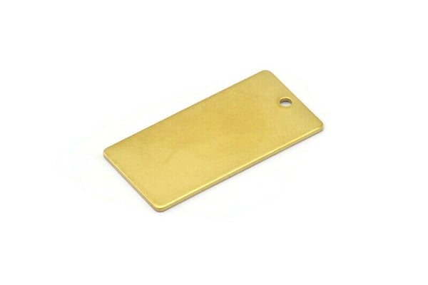 Brass Rectangle Bar, 8 Raw Brass Rectangle Stamping Blanks, Necklace Pendants (30x15x0.80mm) A0772