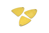 Brass Triangle Tag, Raw Brass Triangle Tags With 1 Hole (13.5x15mm) D0043--n0668