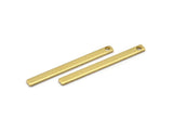 Modest Tiny Jewelry, 30 Raw Brass Bars (35x3x1mm) Brc152--a0830