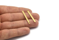 Modest Tiny Jewelry, 30 Raw Brass Bars (35x3x1mm) Brc152--a0830