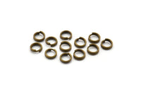 Çift Bölmeli Halka, 250 Ham Pirinç Çift Zıplama Halkası, Bölmeli Halkalar (6x0,80 mm) A0730