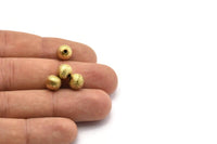 Brass Bead, Raw Brass Ball Beads (8mm) N0575