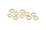 8mm Jump Ring - 100 Raw Brass Jump Rings (8mm) A0369