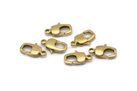 Brass Parrot Clasp, Raw Brass Lobster Claw Clasps (16x7.8mm) Bs-1226--n0592