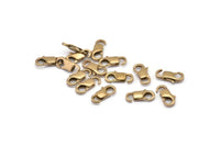 Lobster Claw Clasps, 20 Raw Brass Lobster Claw Clasps (11.3x5mm) Bs-1219--n0597