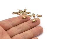 Lobster Claw Clasps, 20 Raw Brass Lobster Claw Clasps (11.3x5mm) Bs-1219--n0597