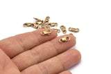 Lobster Claw Clasps, 20 Raw Brass Lobster Claw Clasps (11.3x5mm) Bs-1219--n0597