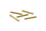 Raw Brass Tubes, 100 Raw Brass Tube Findings (15x1.5mm) B0121