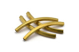 5 Square Oval Raw Brass Tubes (70x5x5mm) Sq14 Brc278