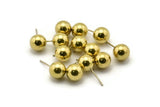 Stainless Ball Stud, Stainless Steel Earring Posts 10mm Ear Studs Bs 1073--n0559