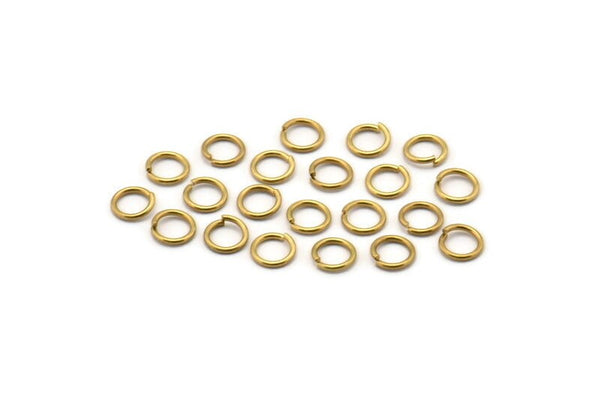5mm Jump Rings - 250 Raw Brass Jump Rings (5x0.70mm) A0322