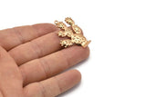 Cactus Charm, Gunmetal, Silver Tone, Gold Plated, Antique Silver Plated, Rose Gold Plated, Oxidized Brass Black Cactus Charms (36mm) N0416